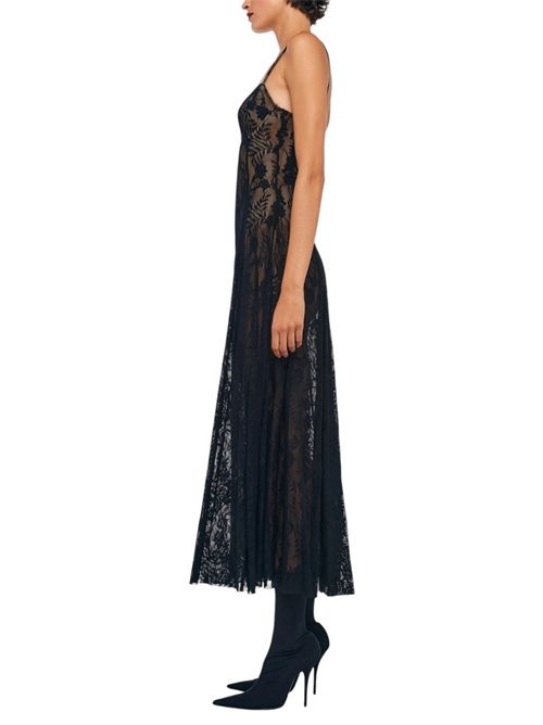 abito donna in pizzo stretch nero Norma Kamali | ST1253LNP40850BLACK